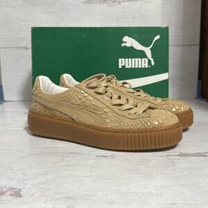 NWT puma platform exotic skin women’s sneakers